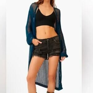 NWT Free People Lattice Open Knit Cardigan